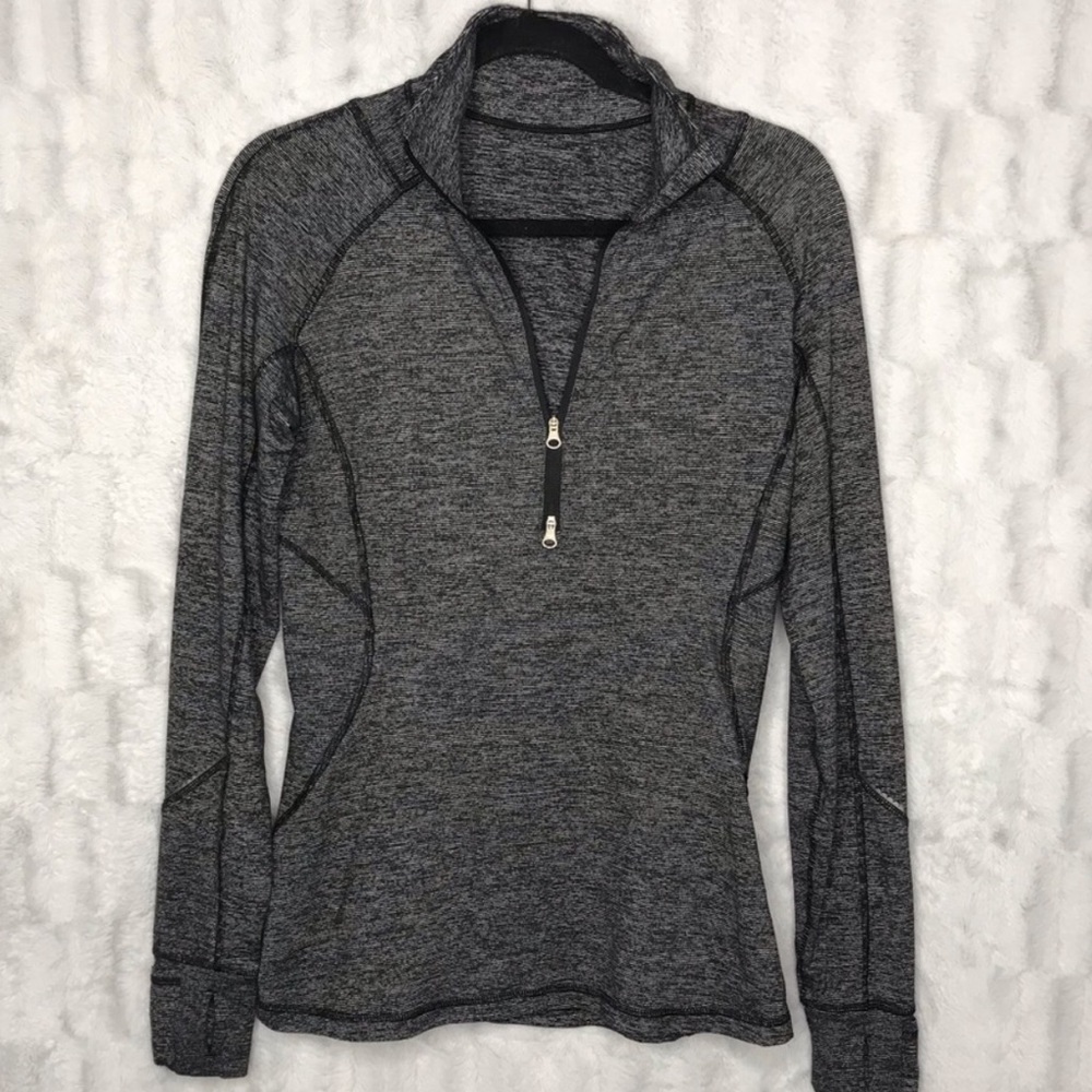Lululemon heather gray half zip